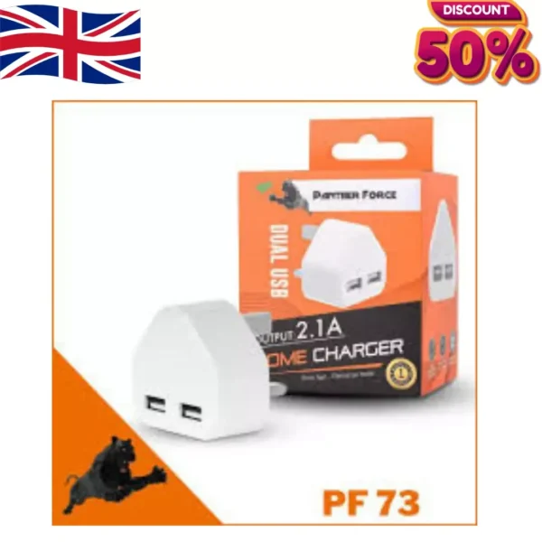 PANTHER FORCE 2.4AMP DUAL USB PLUG PF 73