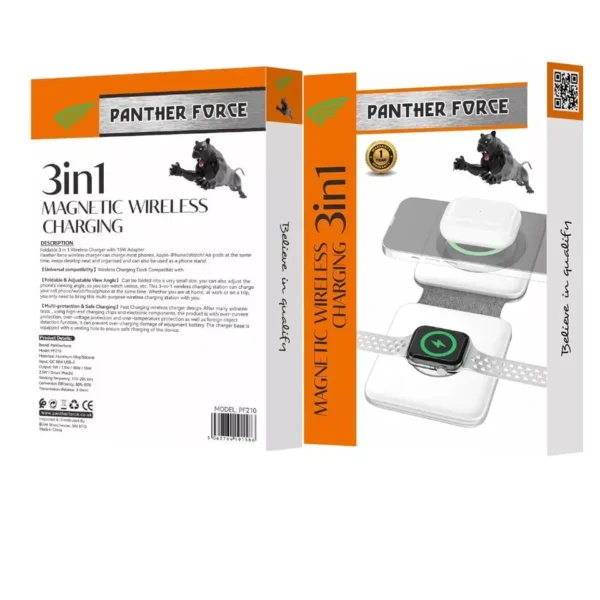 PANTHER FORCE 2 IN 1 WIRELESS CHRAGER PF 210